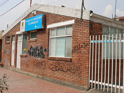 En la imagen la fachada de la sede Hospital de Argelia