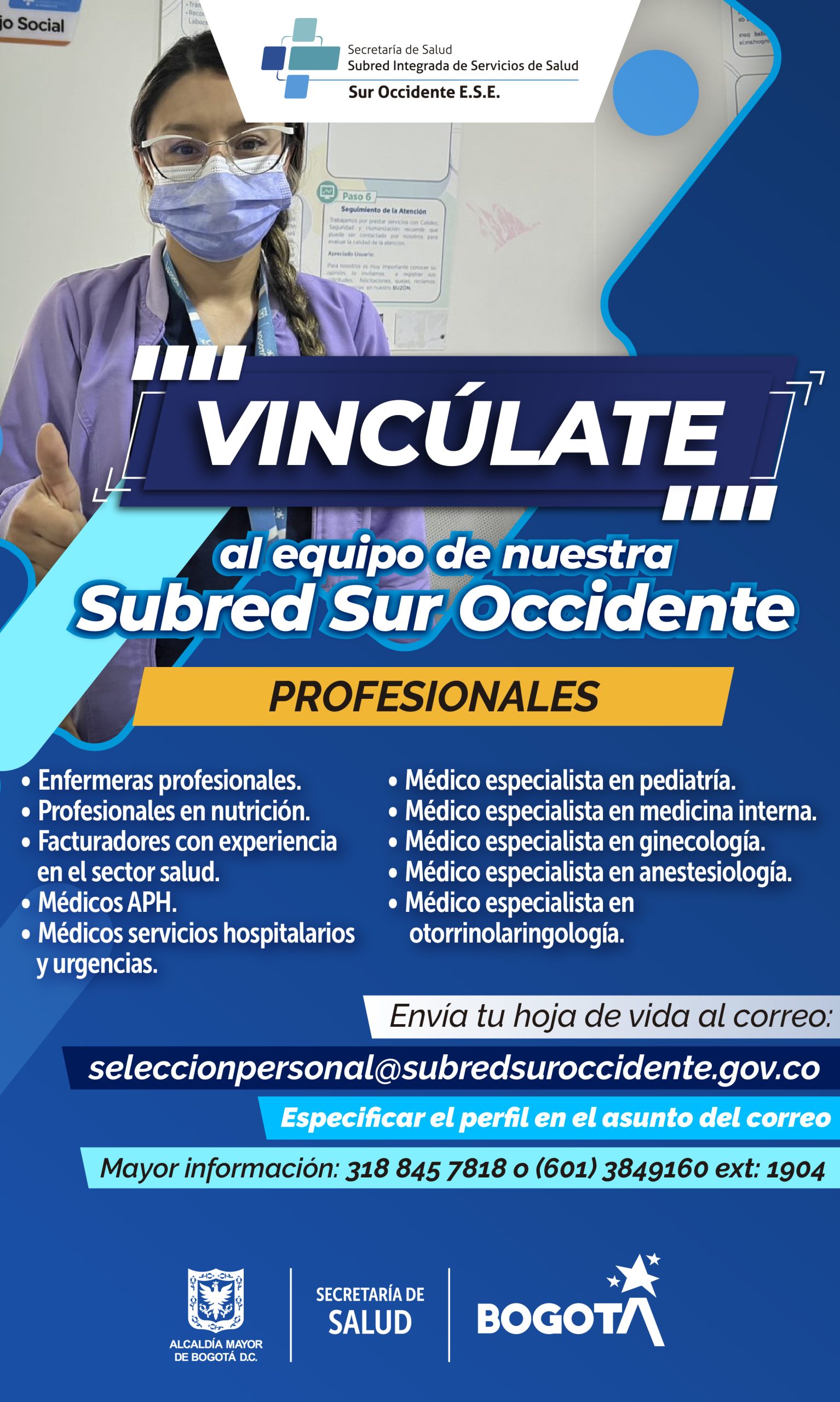 En la imagen la información de vinculación laboral